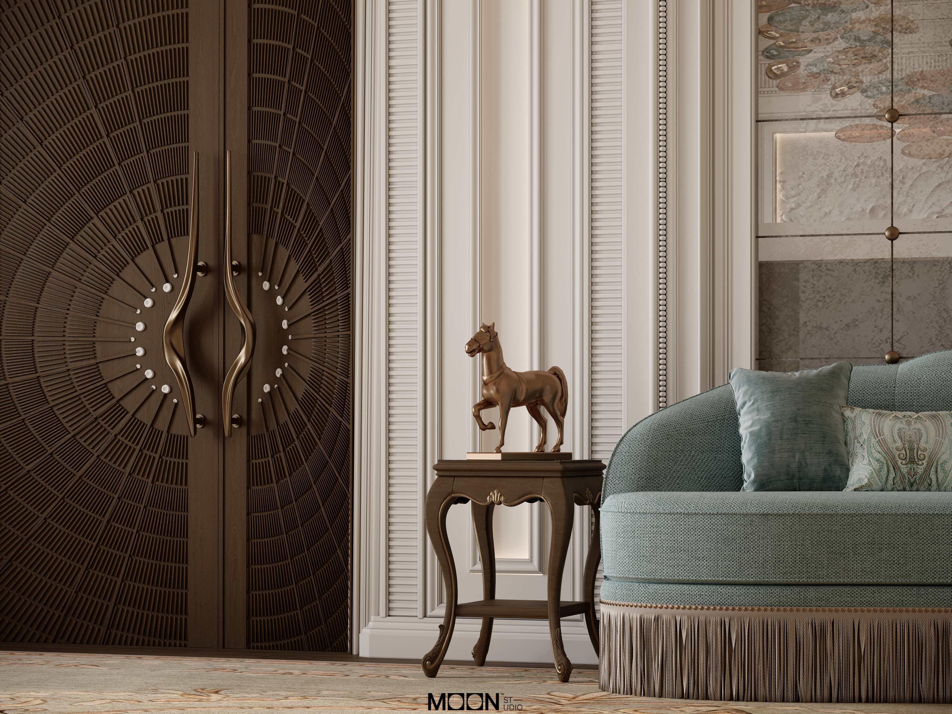 新古典议事厅(Majles常见指中东地区的议事厅、会议室等,具体需结合语境确定,这里按常见释义翻译) 丨沙特阿拉伯丨Moon Studio-7