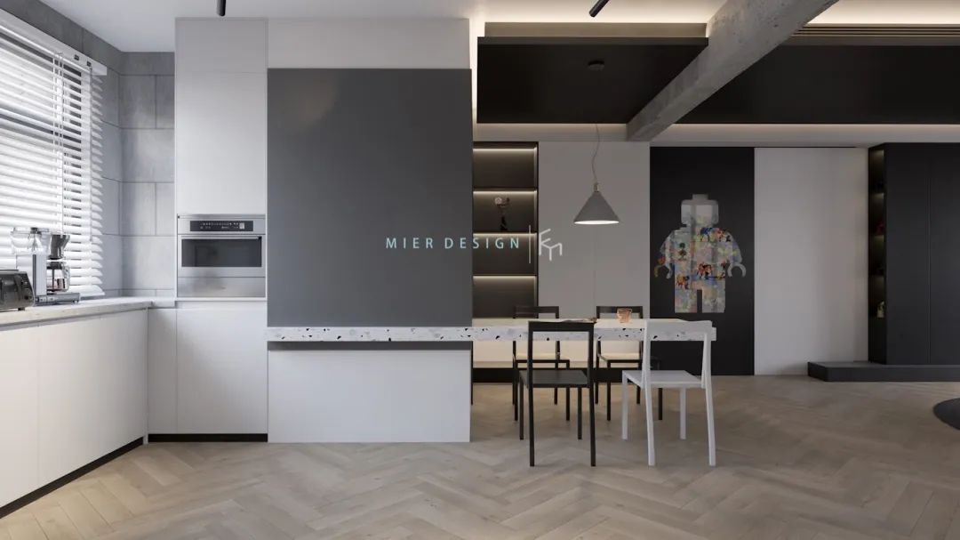 天津 128㎡现代工业风居所 | 讲述“就算世界无童话”的生活故事-43