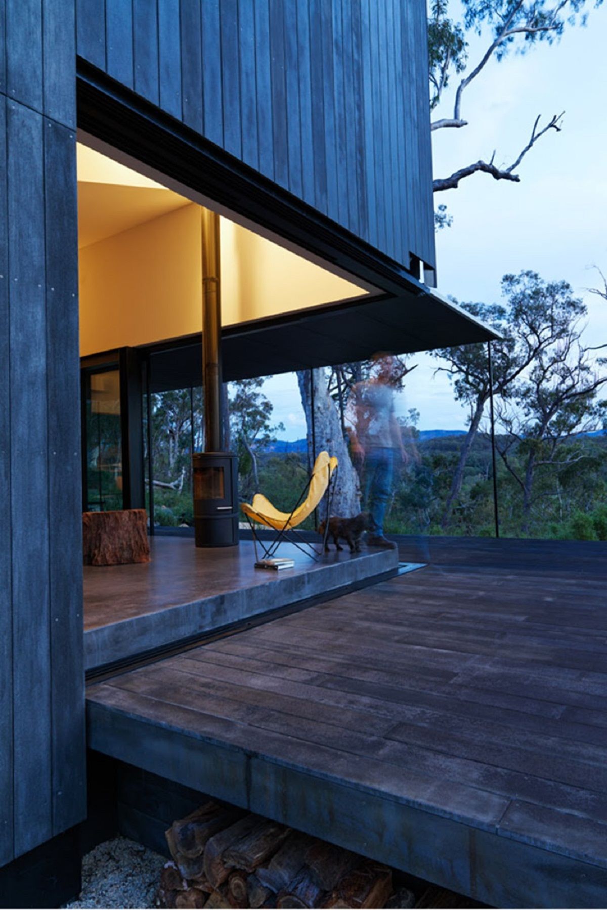 澳洲山林里的离网环保别墅-19