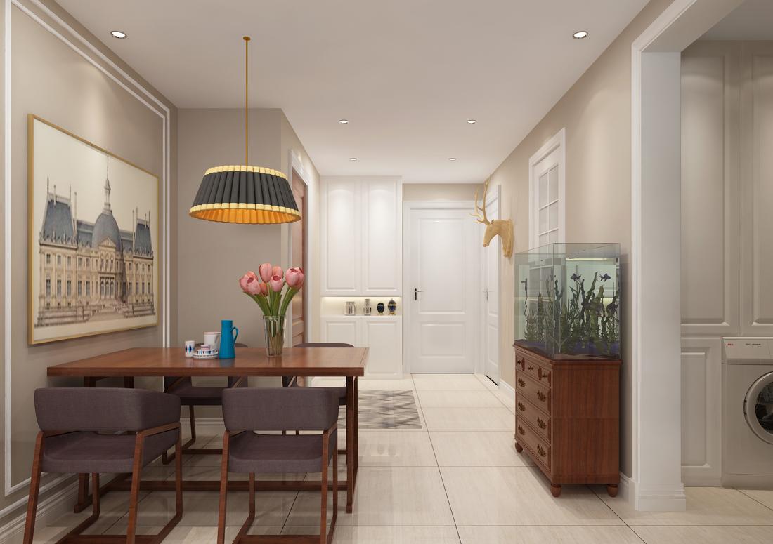 城南逸居148平米简欧风格设计案例-2