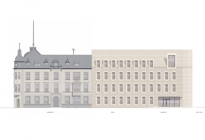 Rathaus Brühl 市政厅扩建丨德国丨JSWD Architekten-12