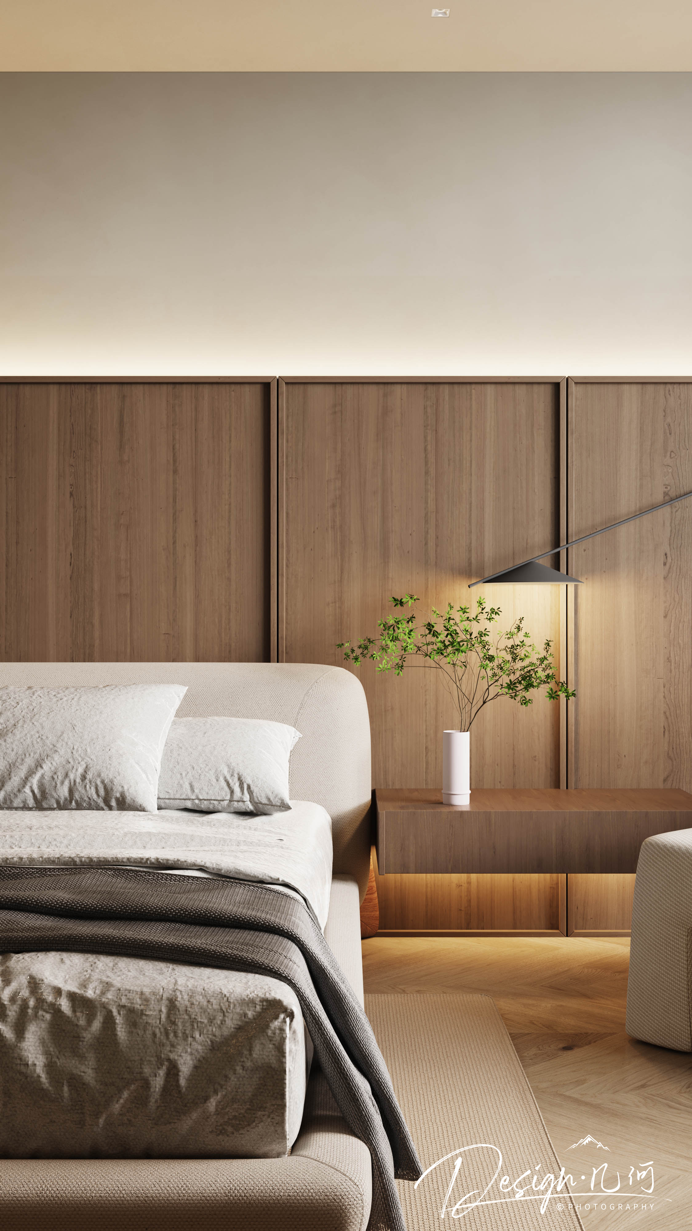 几何空间视觉表现 | 国建红郡中古风客餐厅-16