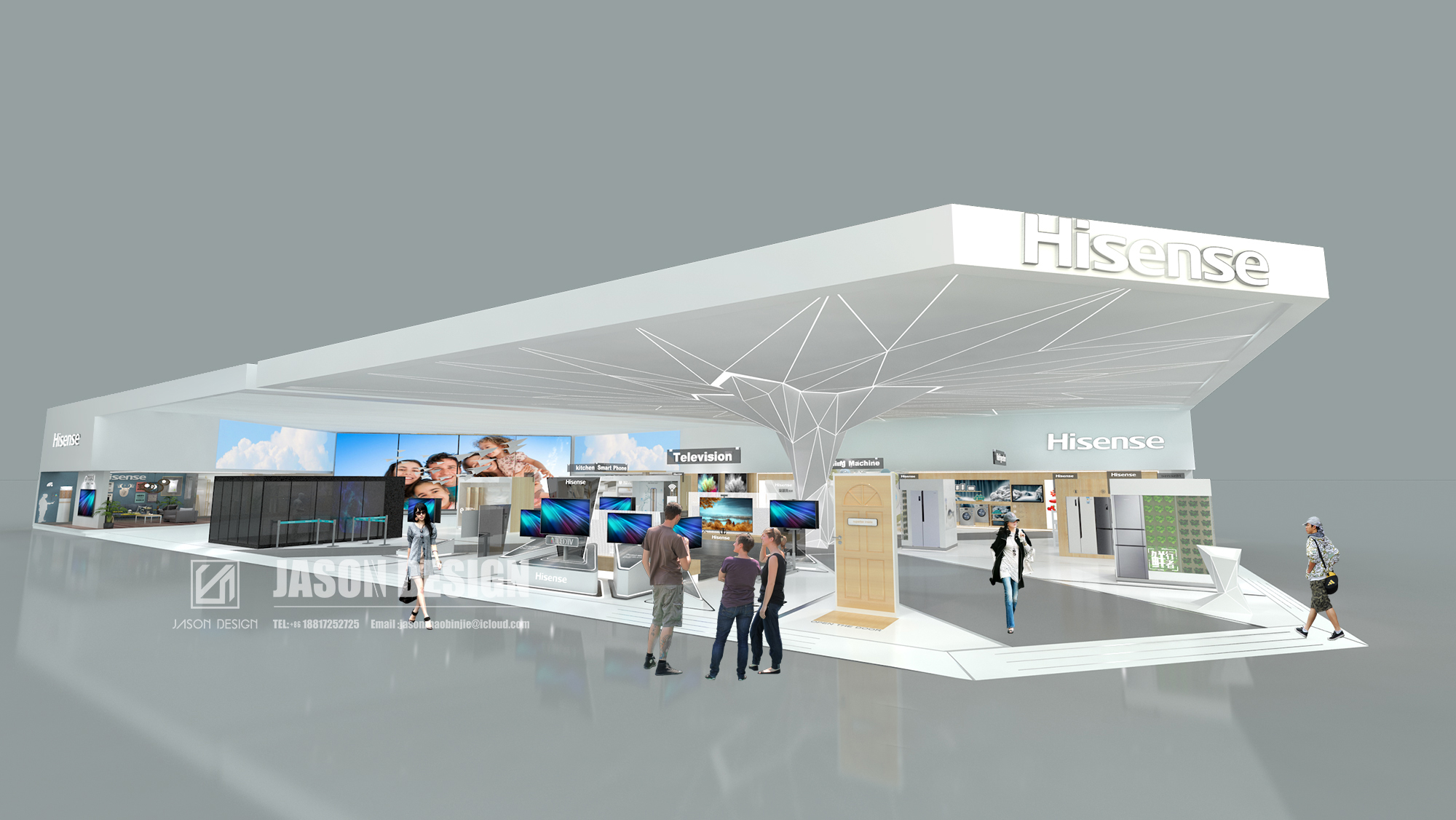 2017 年中国上海 AWE 海信展厅设计丨Jason zhao,YOYO pan-13