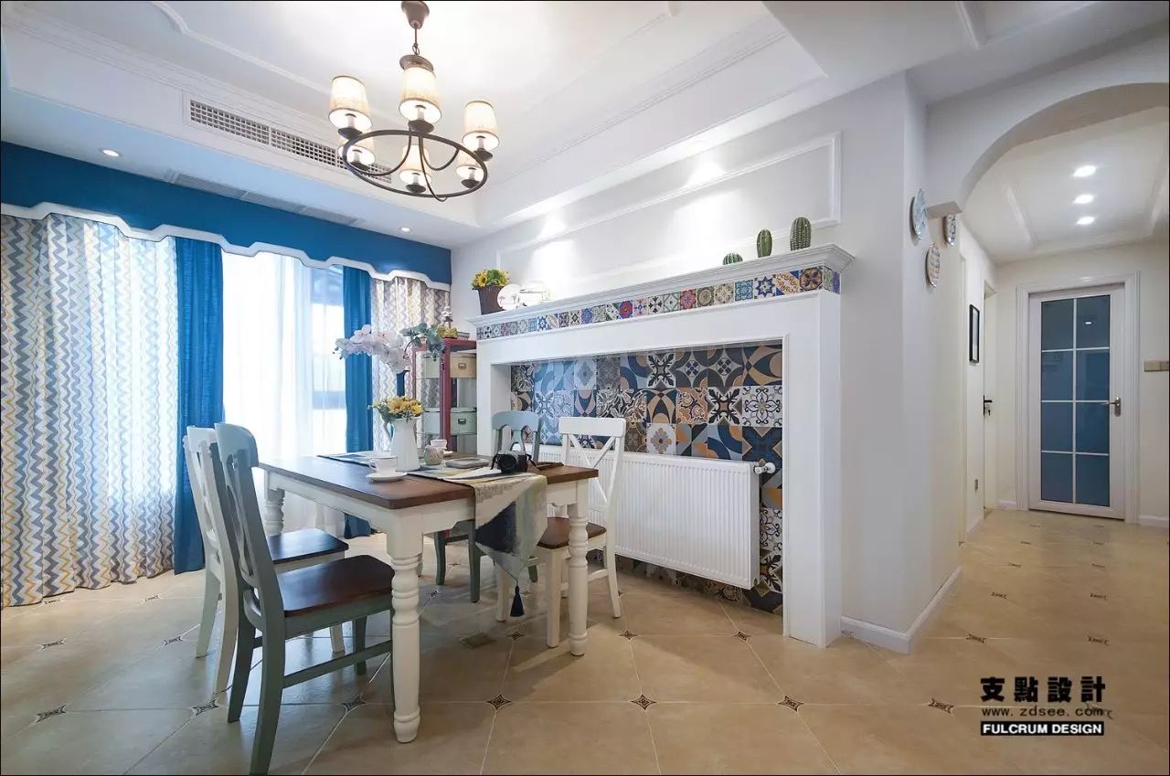 融侨城地中海混搭风 | 支点设计的 107 平米多彩海平线-27