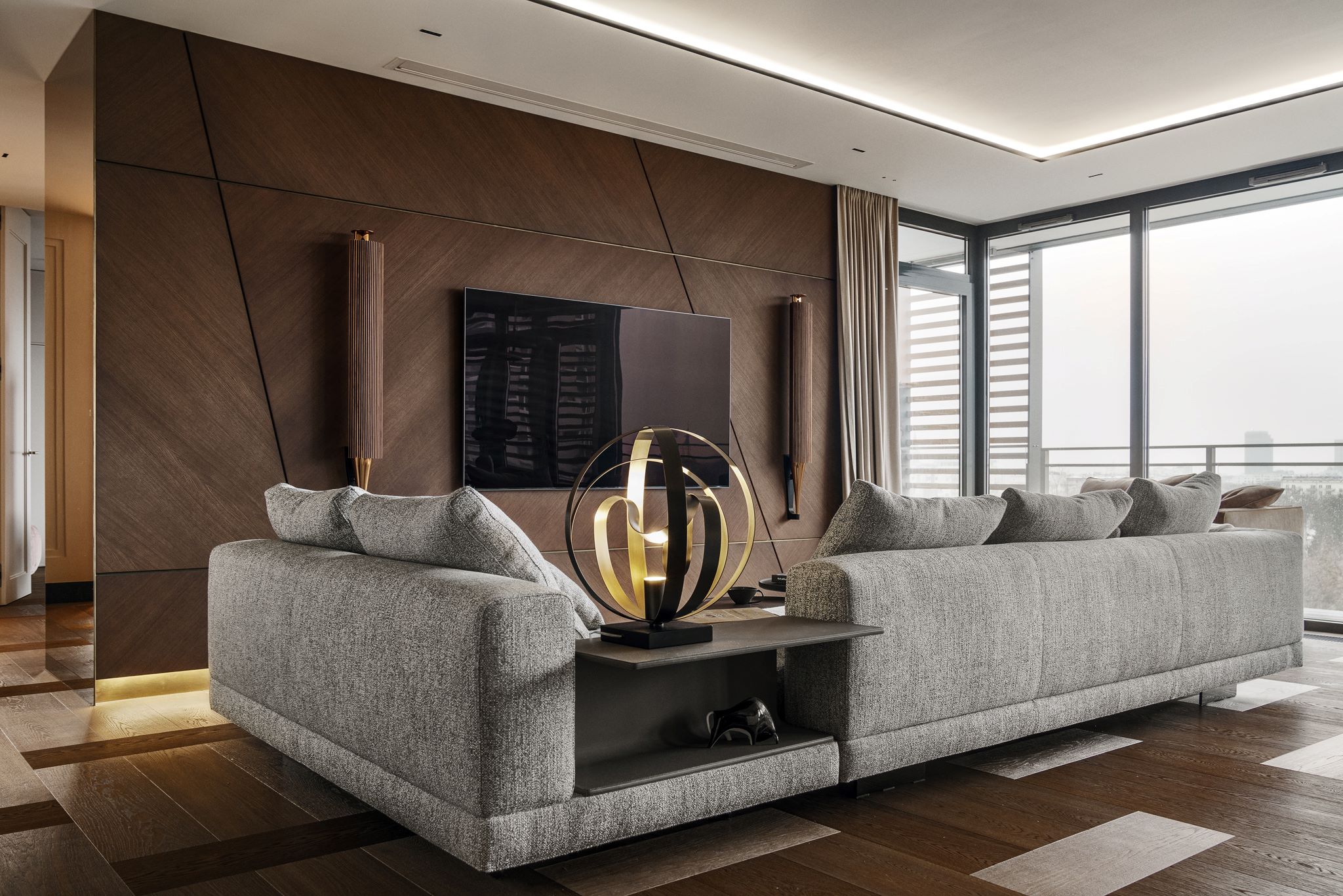 拥有华沙全景的现代经典公寓丨波兰华沙丨Katarzyna Kraszewska室内建筑工作室-24