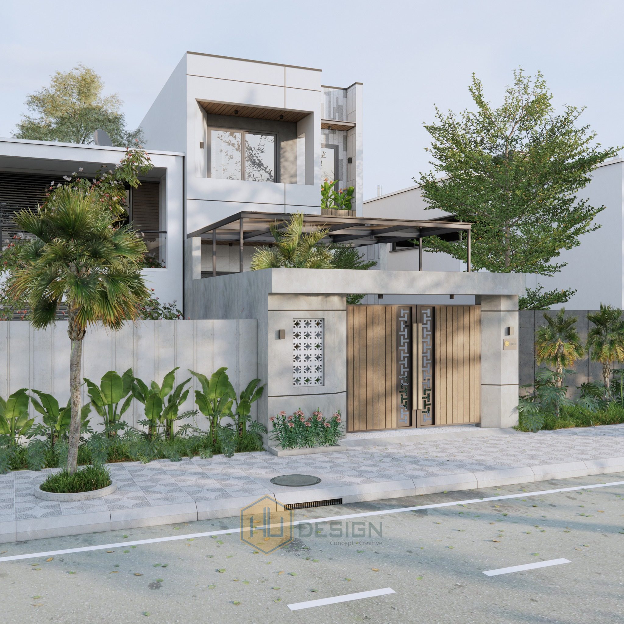 SketchUp 住宅外立面模型丨Hung Tran-7