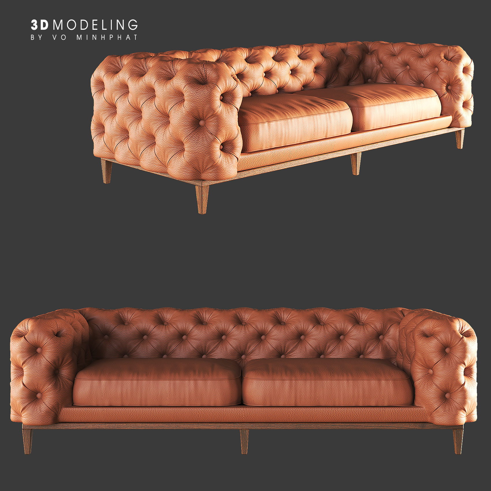 Chesterfield Stool,Bench+ Sofa-6