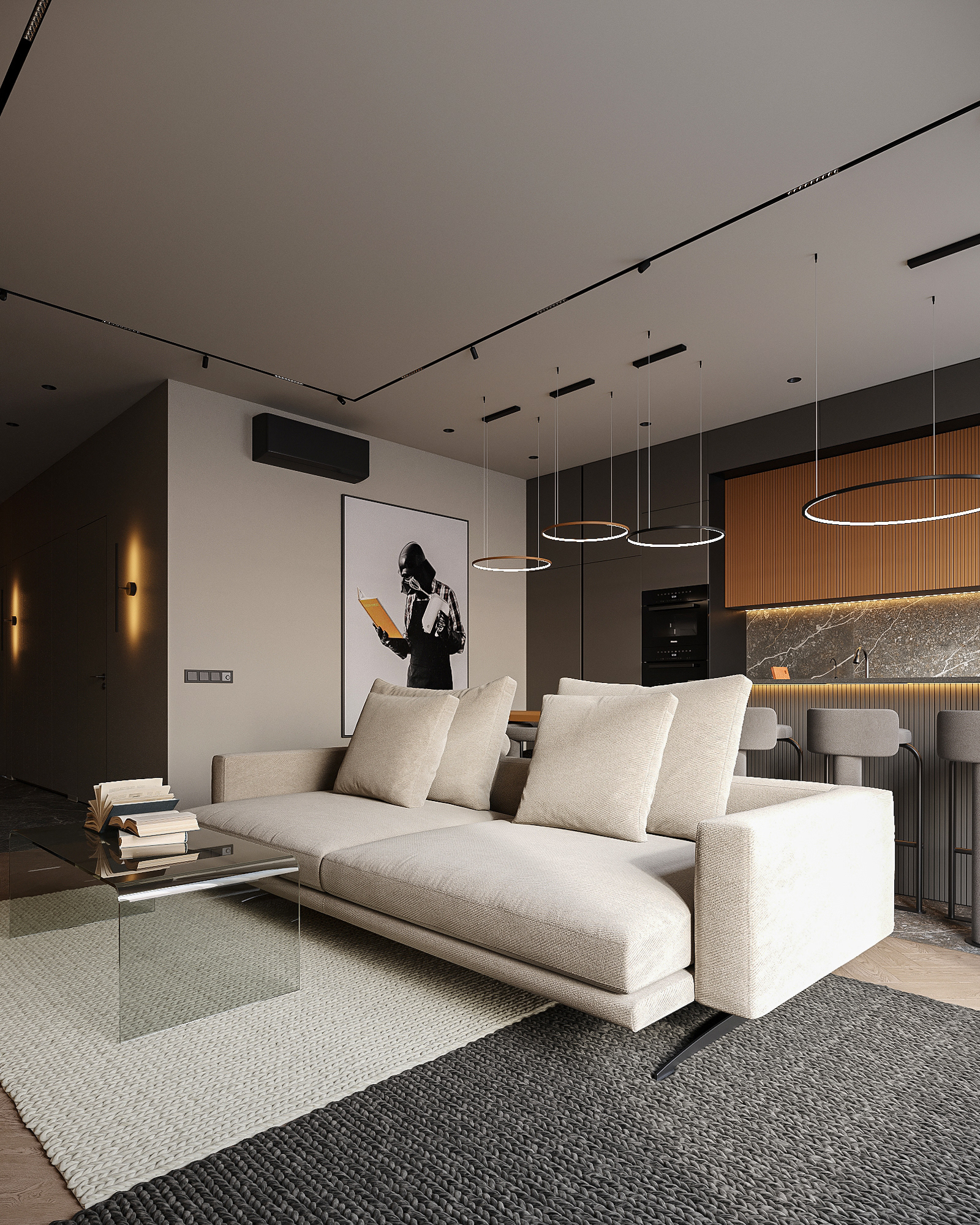 温暖色调的家庭舒适公寓丨拉脱维亚里加丨Bodes studio-56