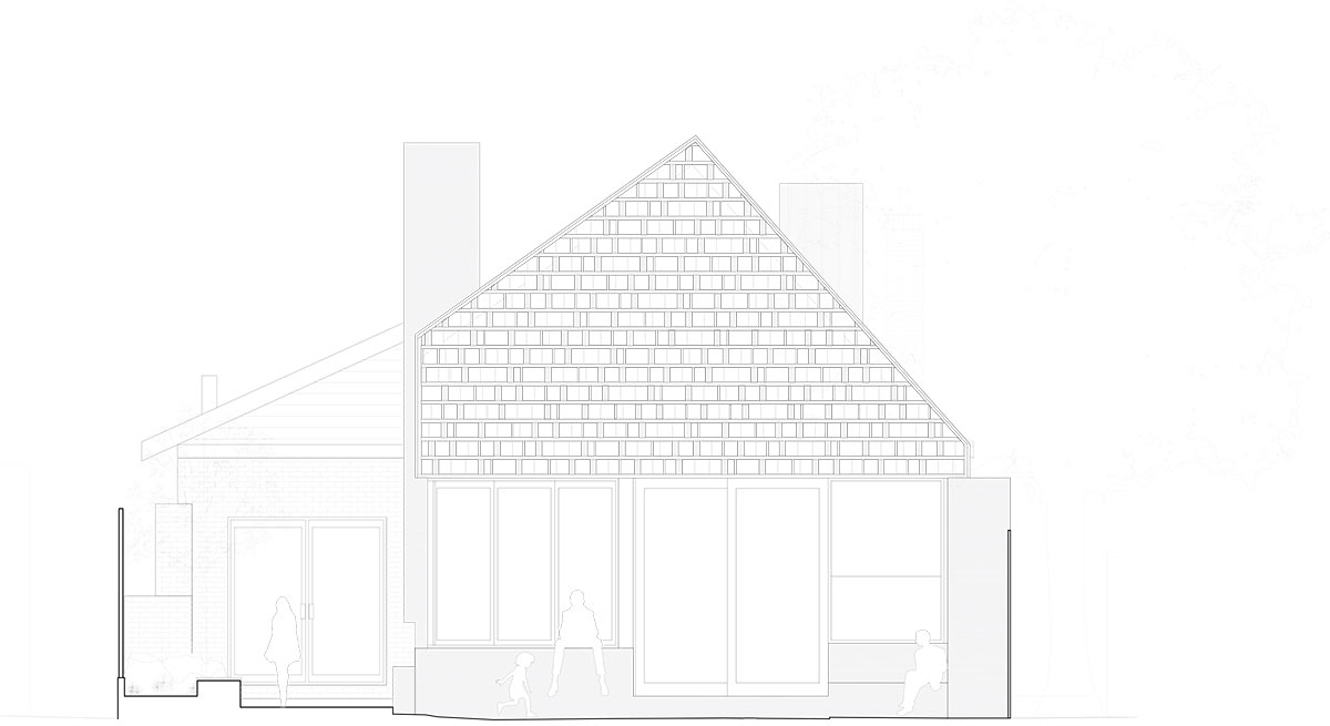 澳大利亚墨尔本郊区改造带木质山墙的别墅丨MAKE工作室-43
