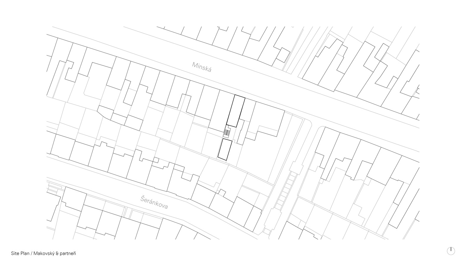 捷克布拉格四层狭长住宅-59