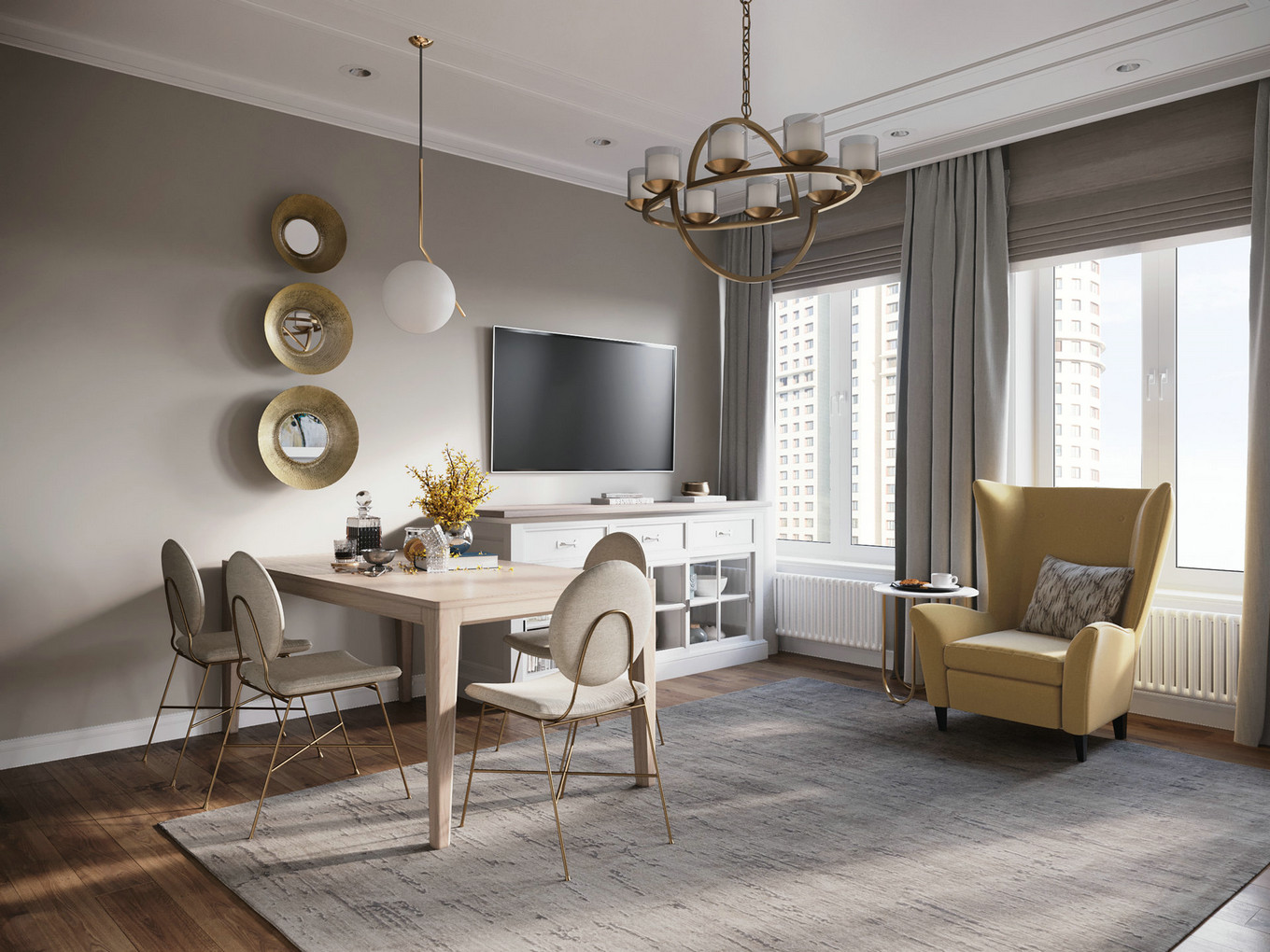 现代美式家居设计,温馨优雅的华丽融合-0