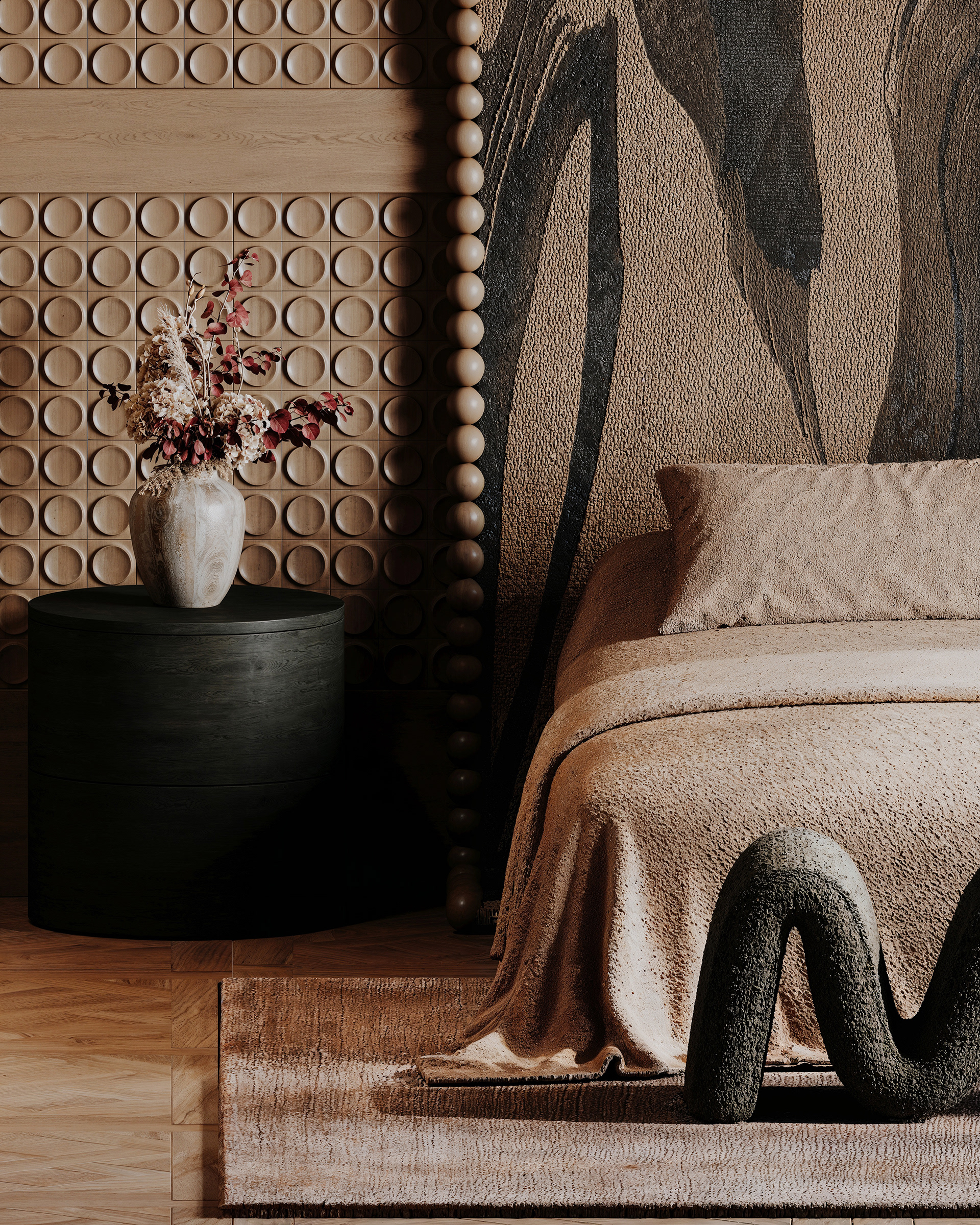 Contemporary African Bedroom-17