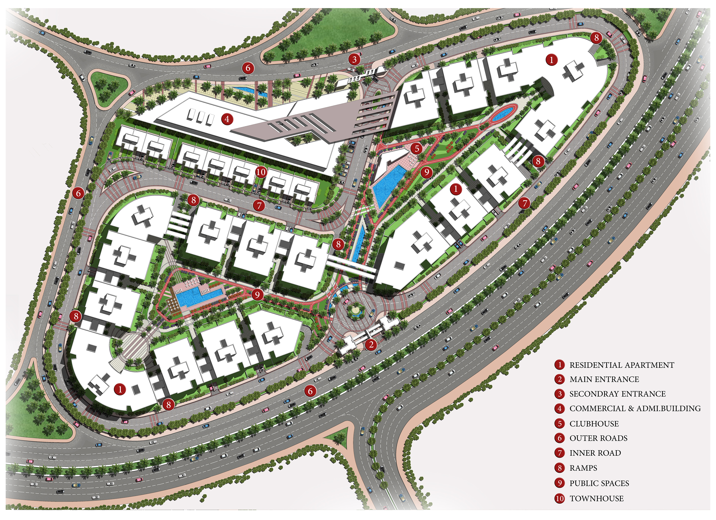 CREST VIEW 住宅综合体丨埃及丨Distance Studio Consultants-10