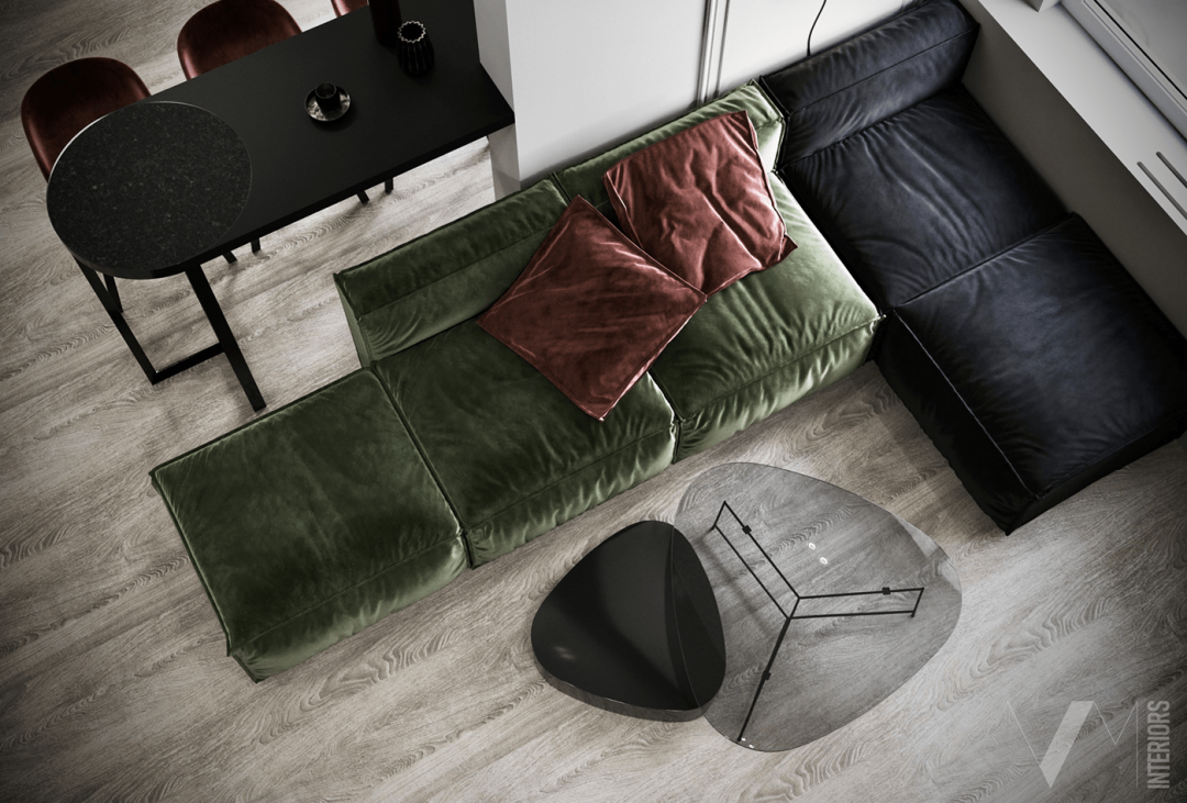 复古色调公寓设计丨意大利室内设计师 Valeria Mahu-7