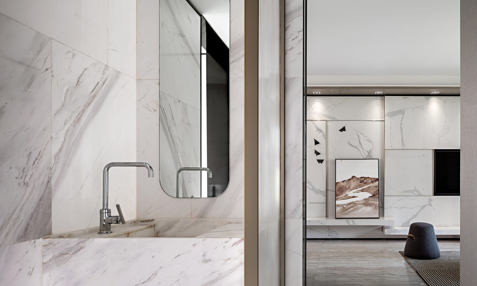 121㎡与97㎡低奢风样板间,摩登大方又不失浪漫! INNEST意巢设计-32