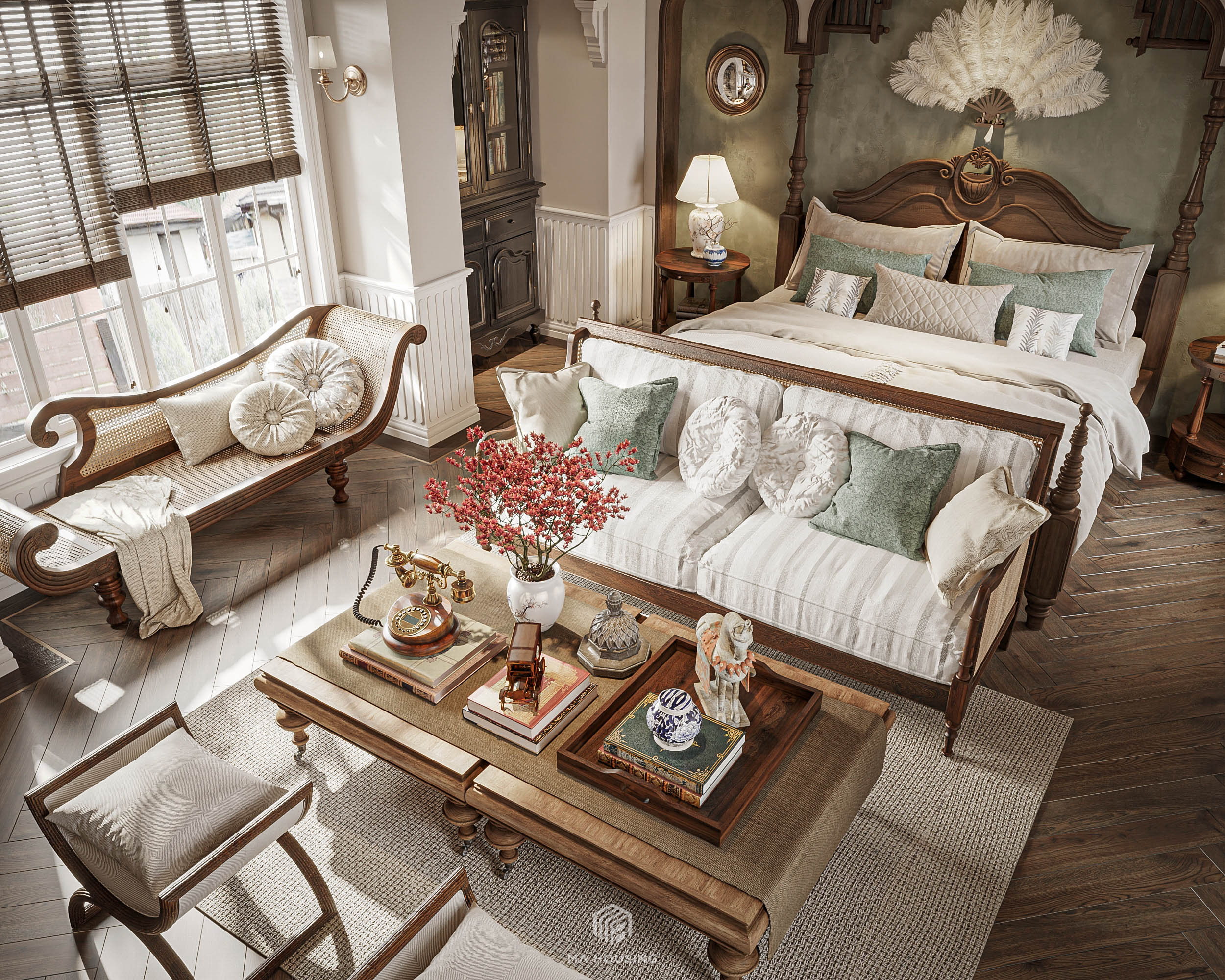 NGUYEN GIA THIEU 别墅主卧室 2丨越南河内丨MA housing-11