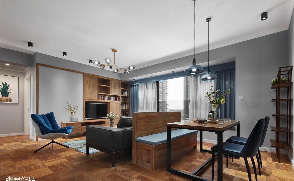 原木北欧风，89 平小户型的逆袭之路-10