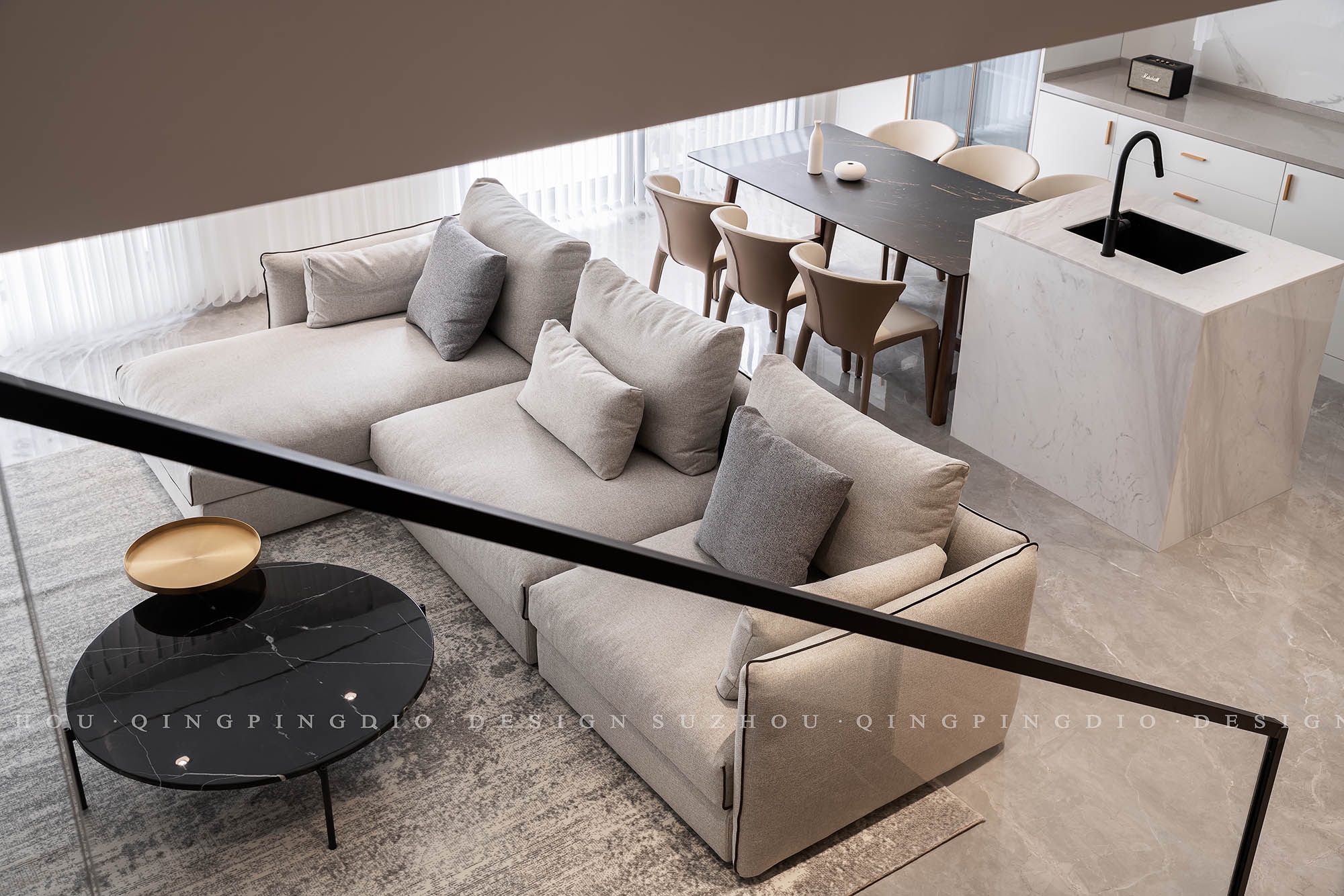 舟山白鹭湾花园丨中国舟山丨苏州清平调空间设计-4