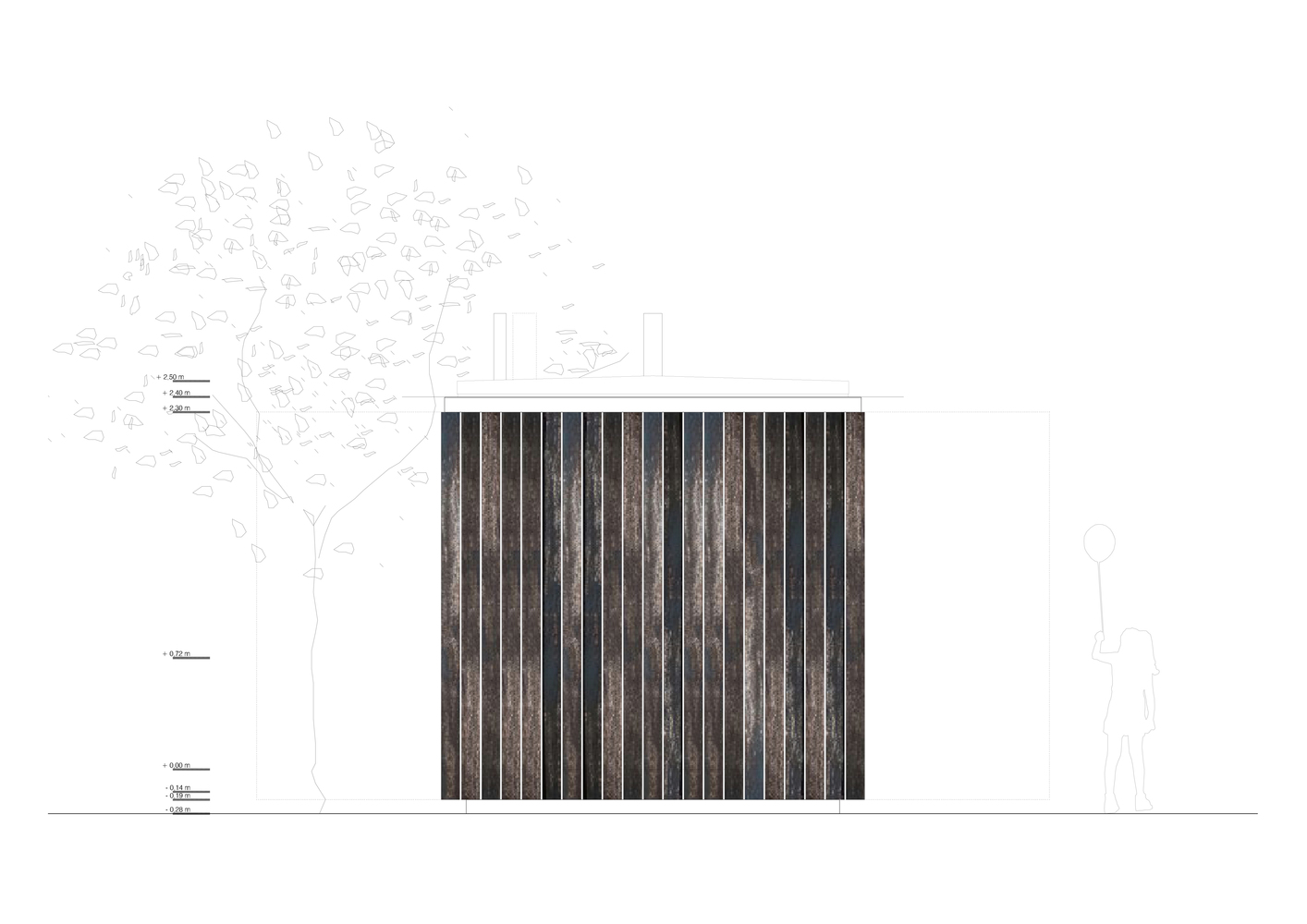 西班牙文化遗址旁的可逆式木钢展馆-73
