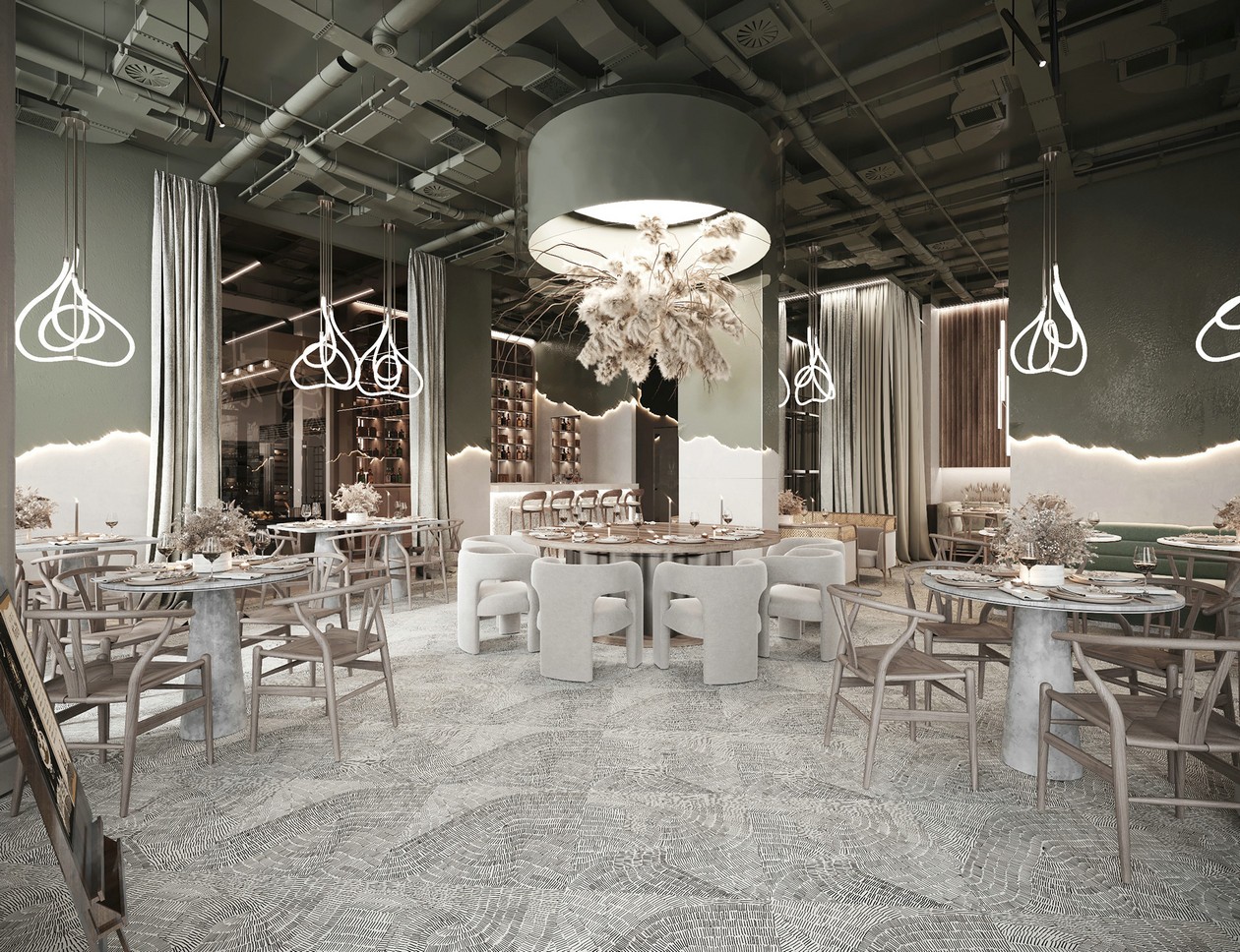 设计感超强的餐厅设计 很有意境！-14