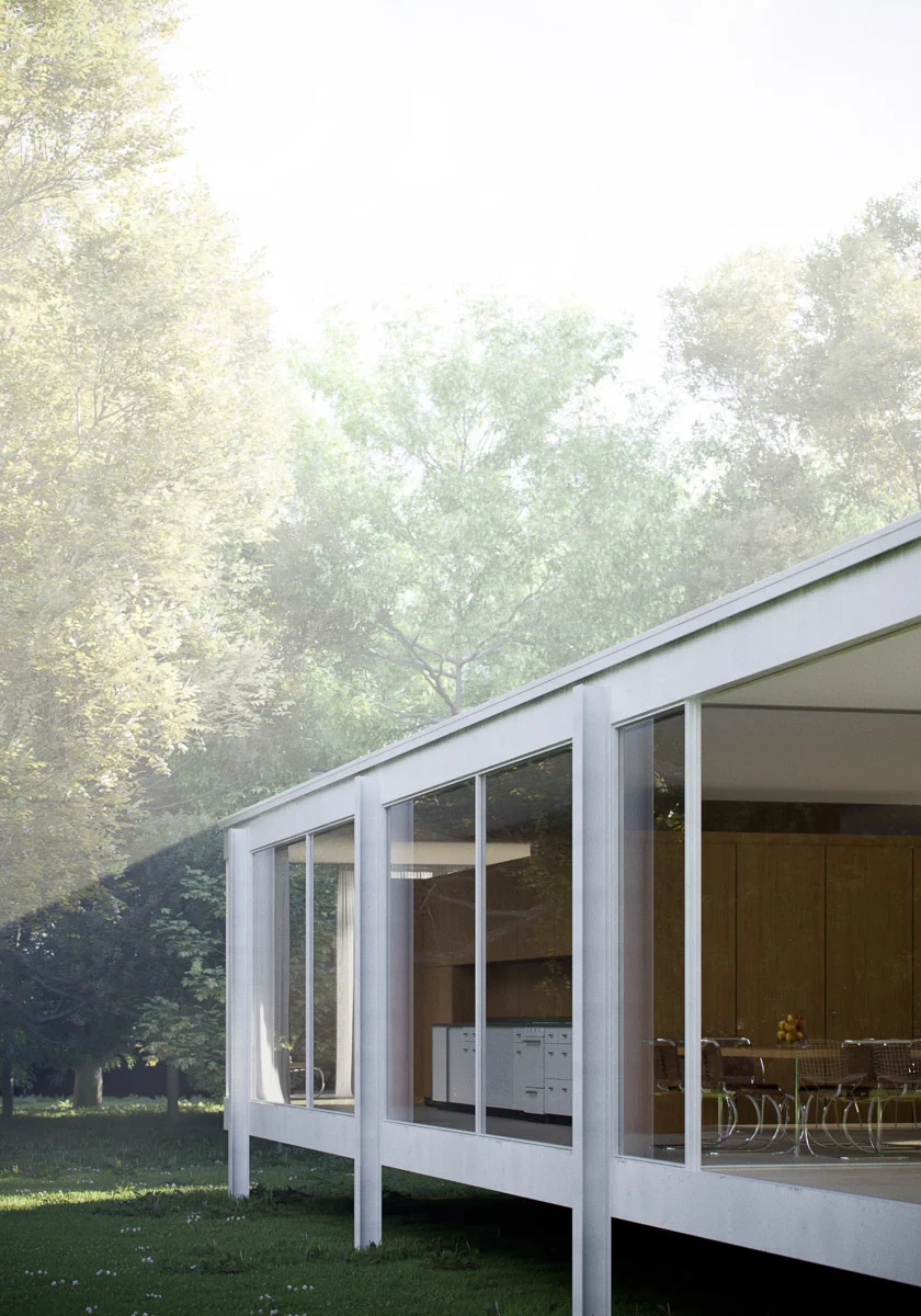 Farnsworth House（范斯沃斯住宅）丨Mies van der Rohe（密斯·凡·德·罗）-5