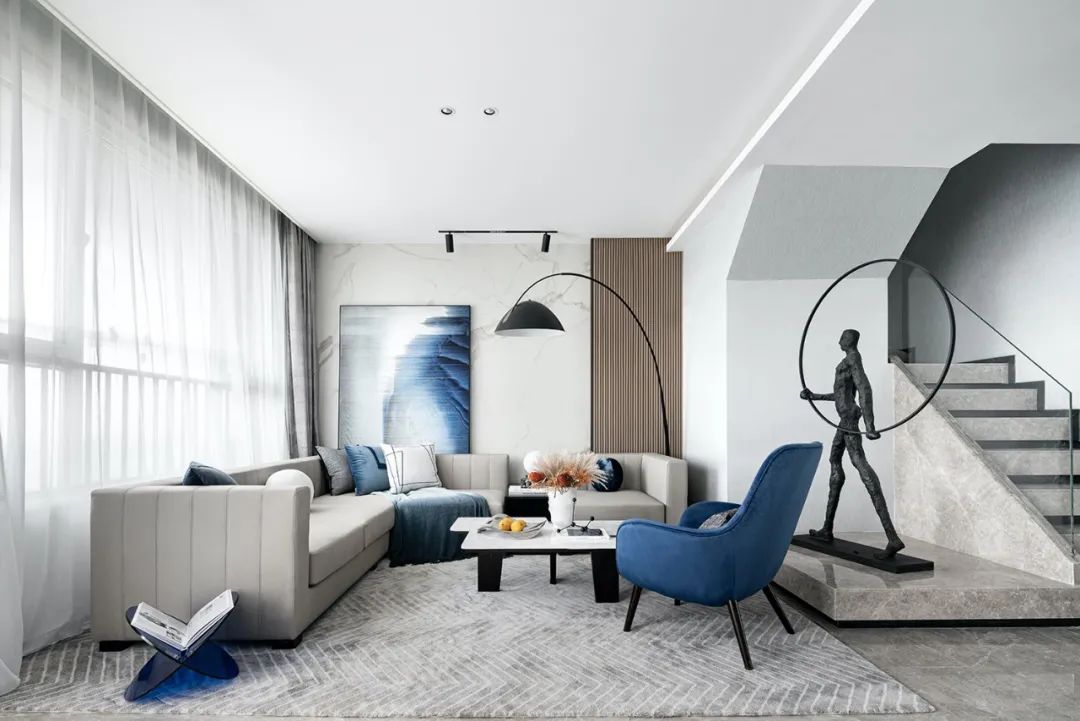 经典蓝的永恒魅力,打造现代生活空间-10