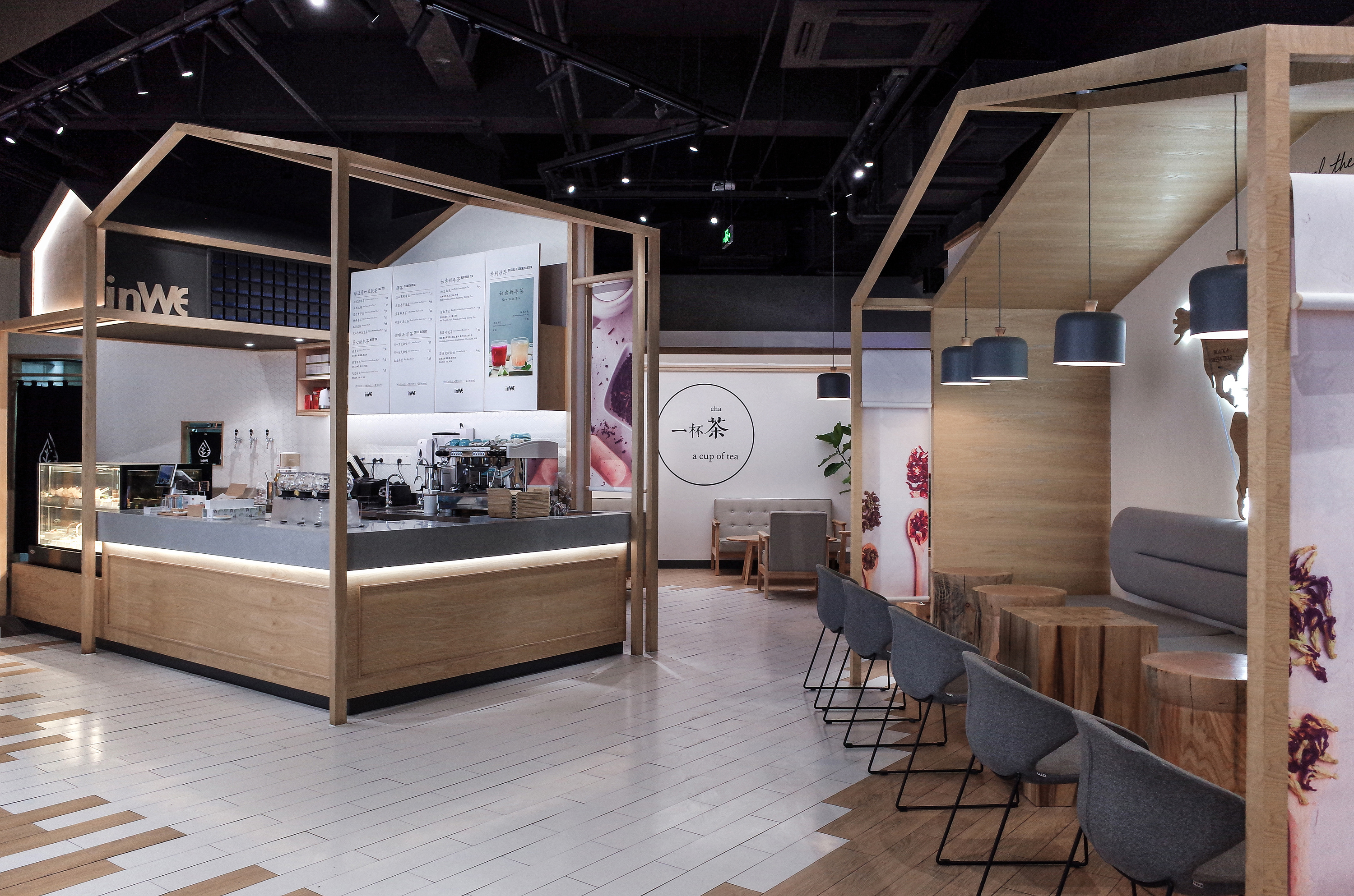 杭州网红风茶饮店  梁仓空间设计-17