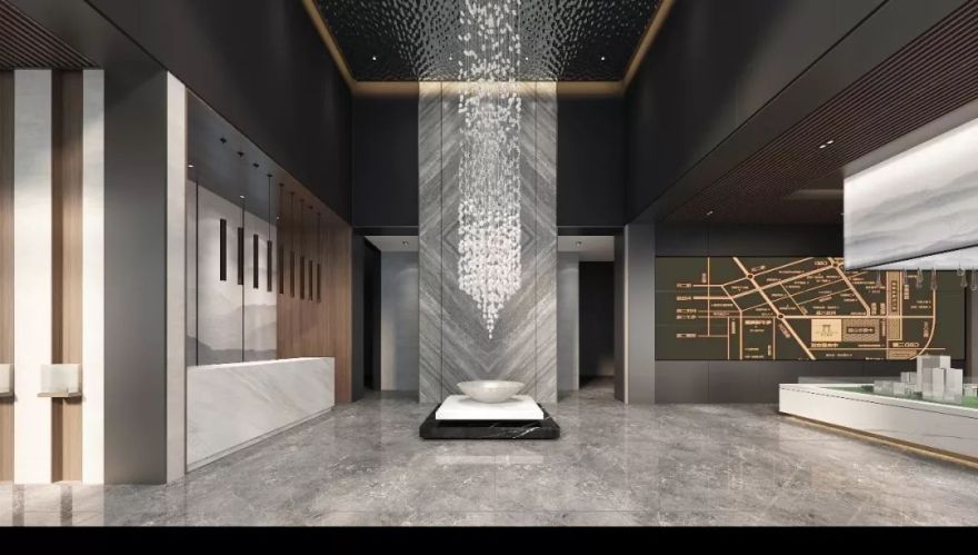 宝德熙园售楼处 | 高级灰++ 爵士白,自然优美意境的呈现-37