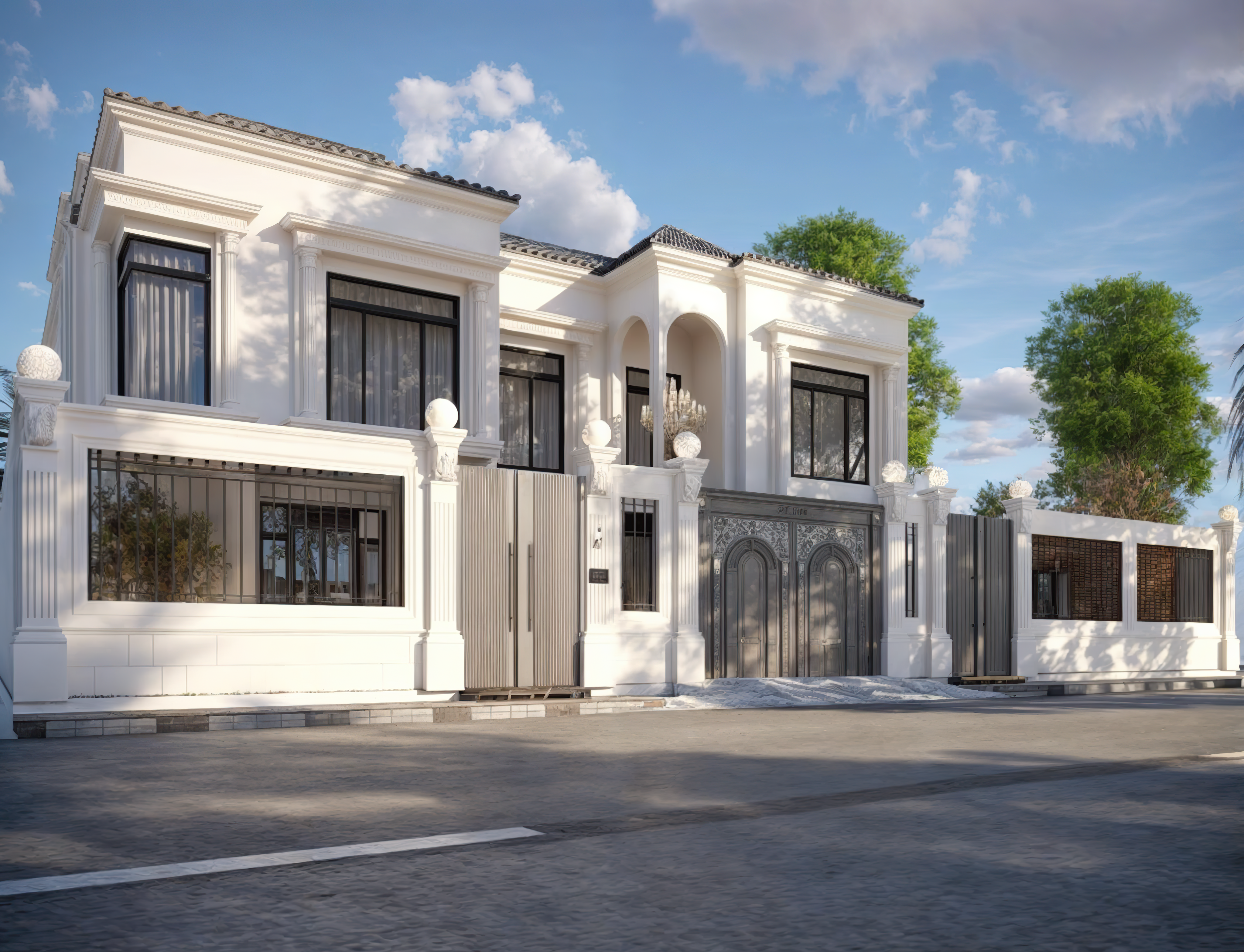 WHITE VILLA 现代别墅设计丨卡塔尔-11