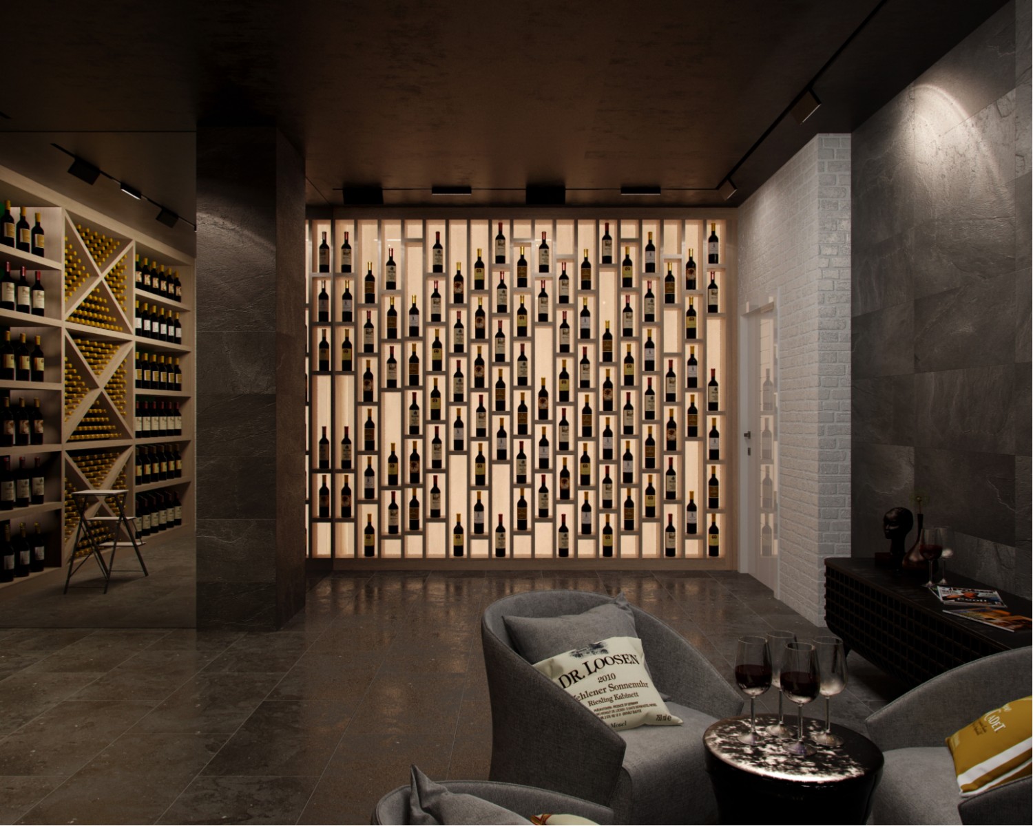 The interiors of the country residence of 1000 m  in Tbilisi Alexandra Fedorova-40