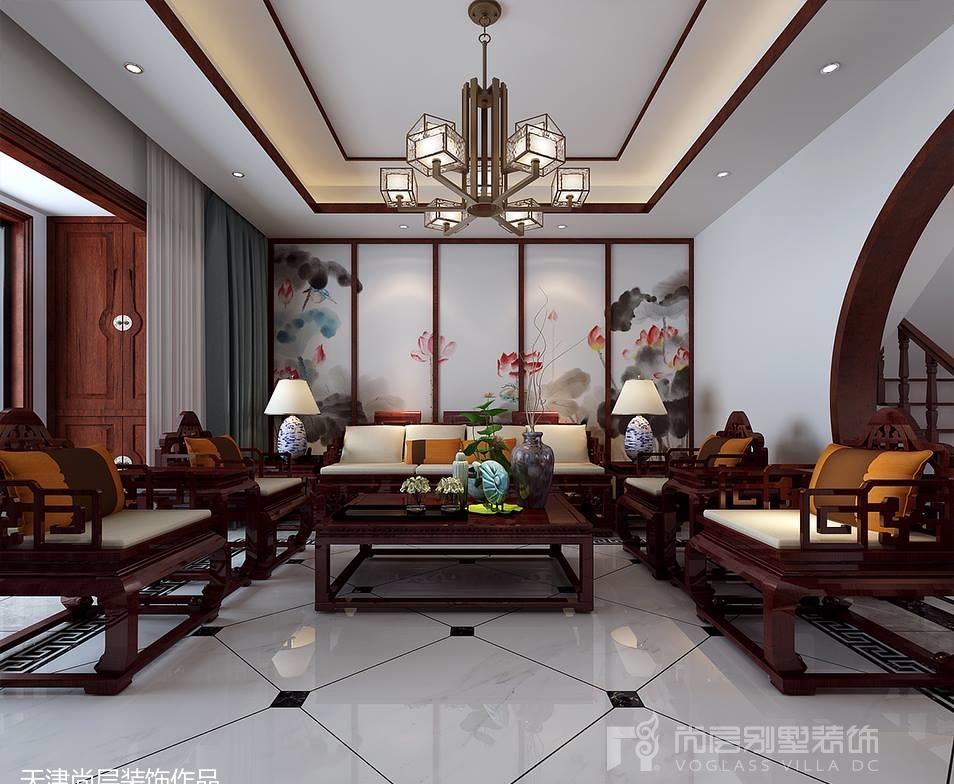 鸿坤原乡郡 254 平米新中式装修,自然儒雅诗意空间-6