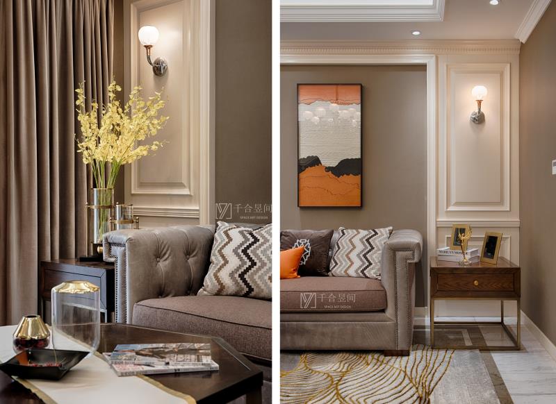 重庆约克郡壹號湖畔爱马仕风格私宅设计-22