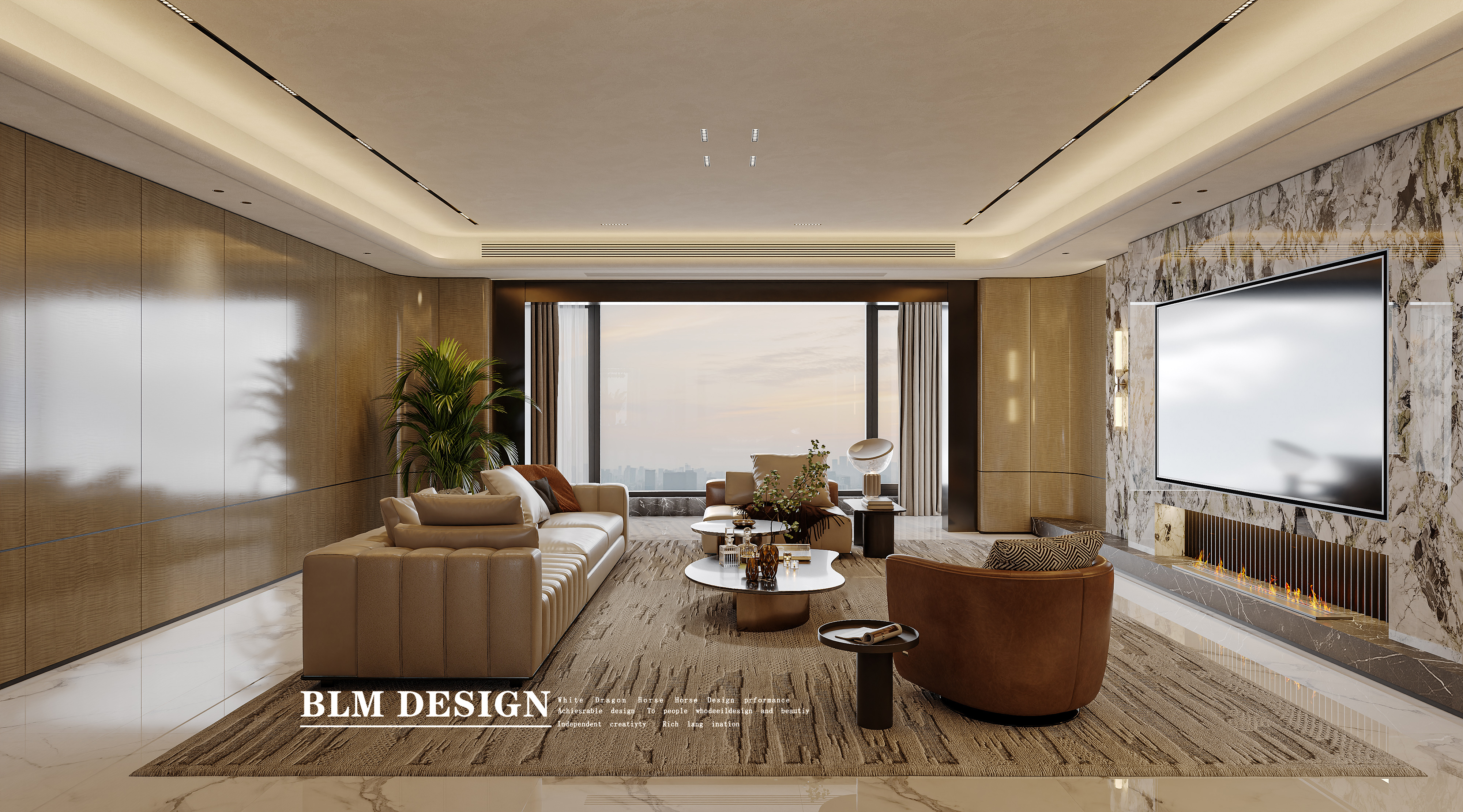 意式轻奢风-白龙马效果图-2