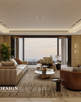 意式轻奢风-白龙马效果图