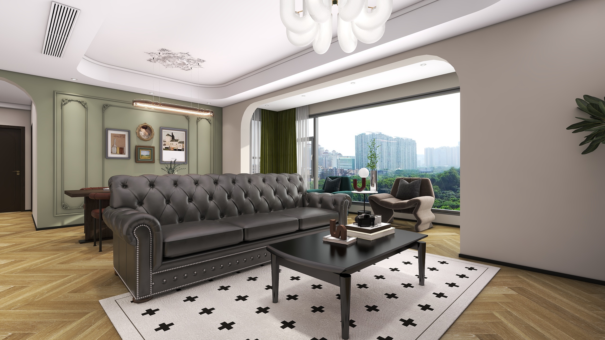 四川成都华府悦璟（115平方简约法式三居室）-9