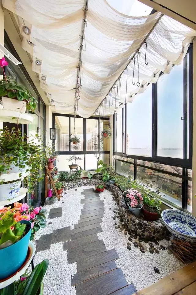 接地气!190平现代中式,花园阳台真的很漂亮!-32