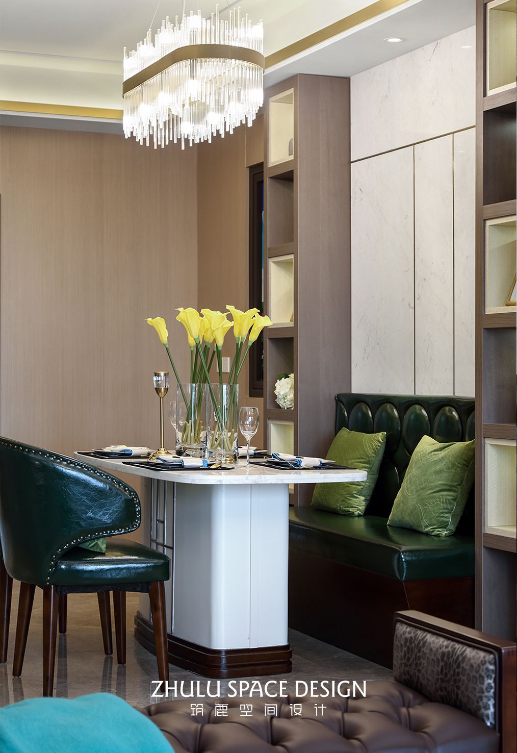 如东翡翠观澜轻奢样板房,现代都市优雅风-29