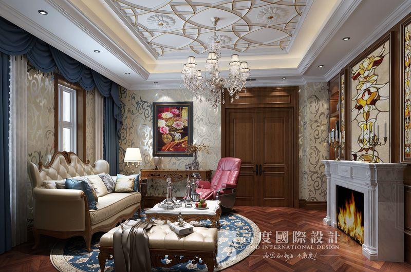 杭州别墅设计——西溪君庐别墅欧式风格装修设计-1