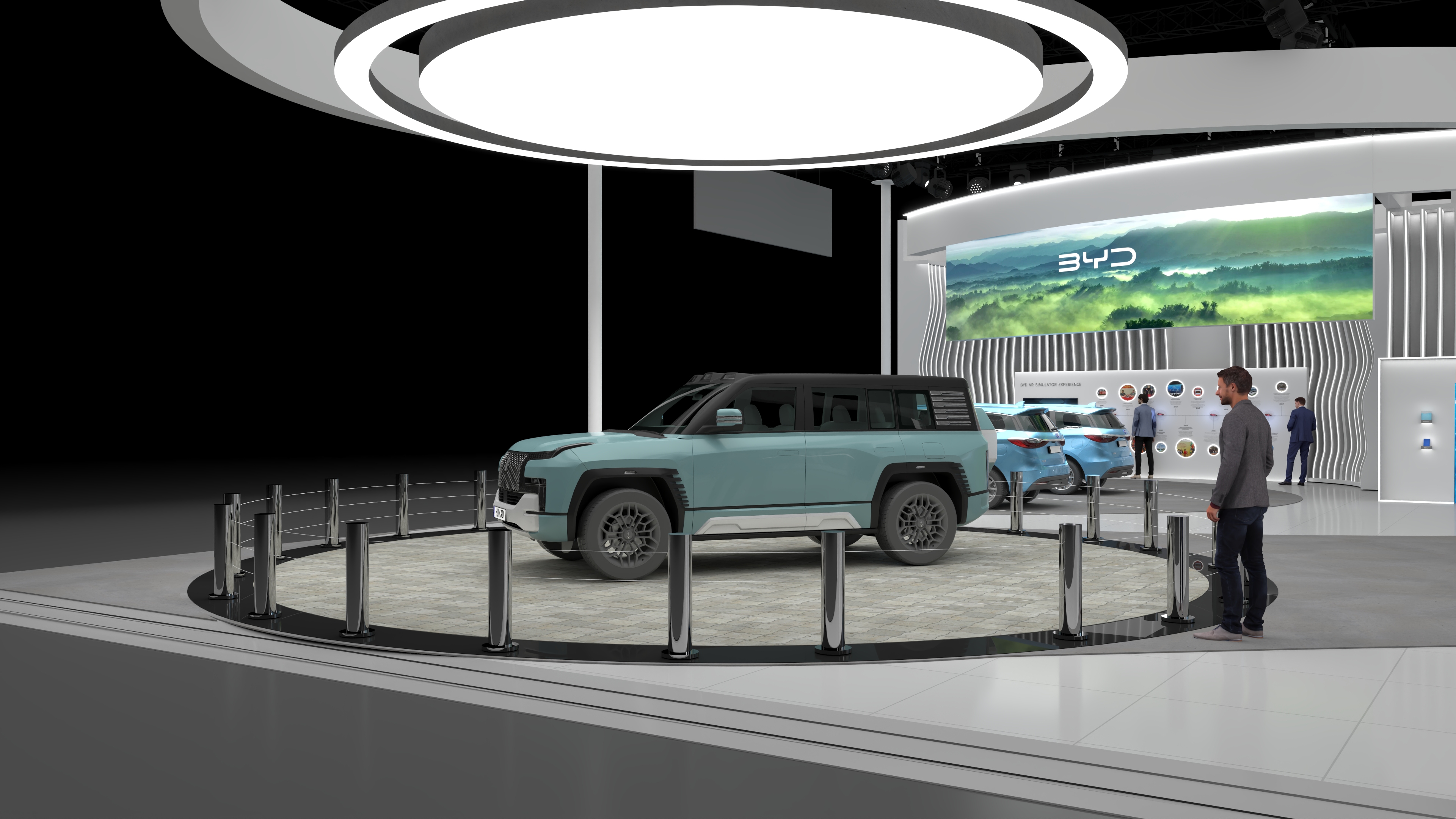 汽车展厅 BYD Stall Design (Auto Expo)-4