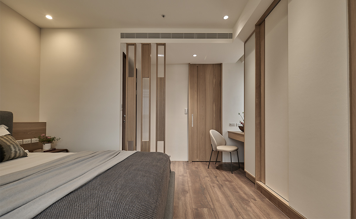 家装设计案例鉴赏——东方侘寂美学，悠然沉静退休宅 -16