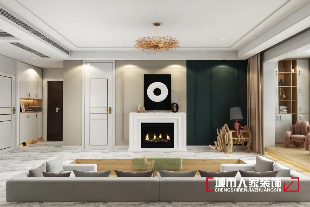 140㎡北欧风轻奢家居,打造安静美好的家庭氛围-5