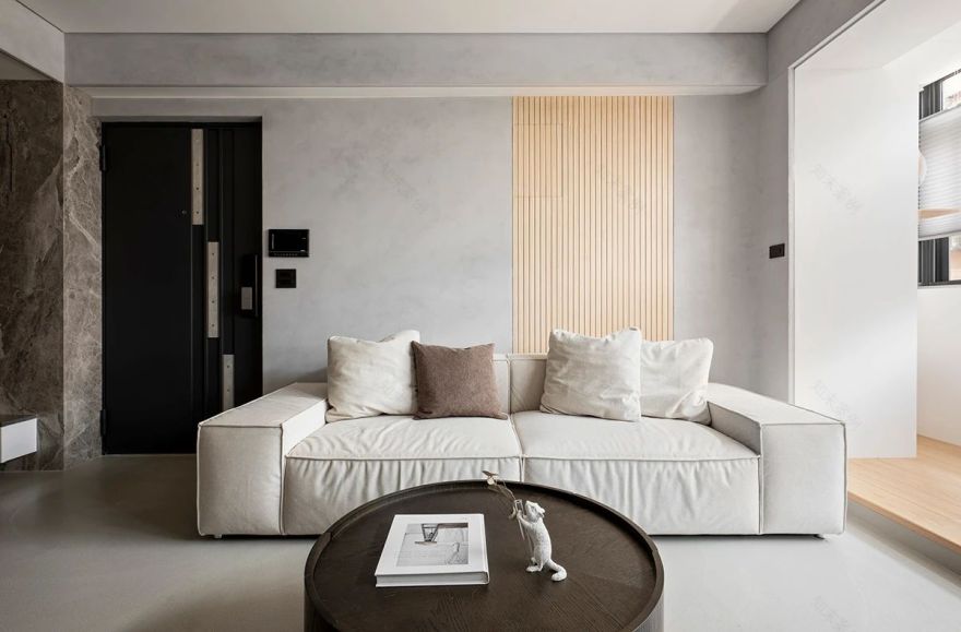 黑白配温暖明亮 70㎡家居设计-27