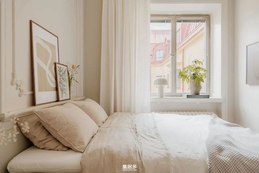 小型斯德哥尔摩公寓精致单色内饰设计丨瑞典斯德哥尔摩-6