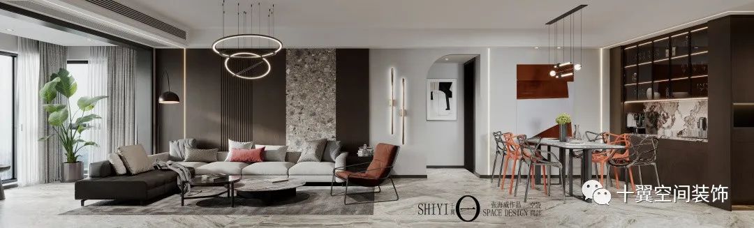 淳厚咖啡香 · 张海威的新中式设计魅力丨十翼空间装饰-10