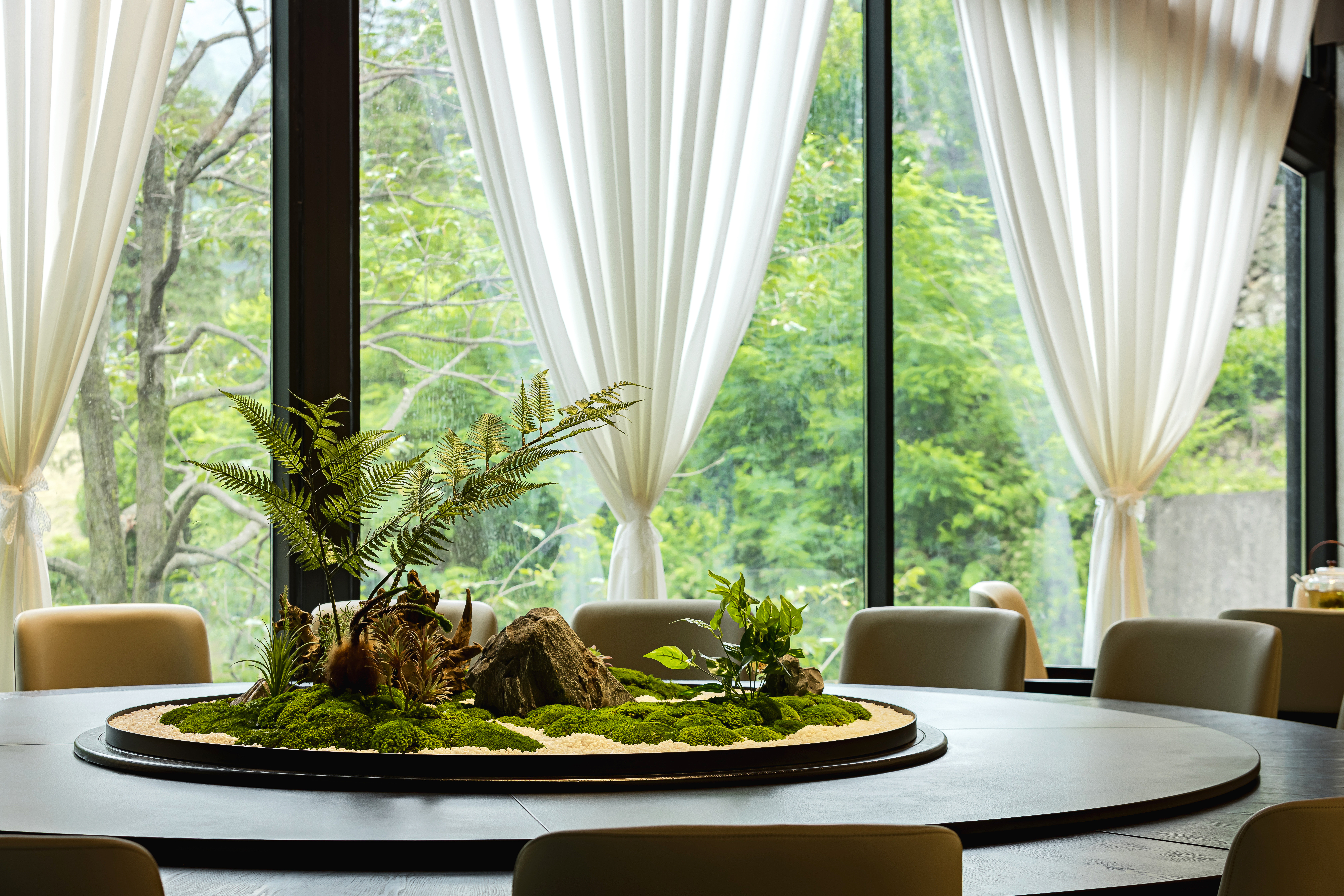 五峰如院庭院餐厅丨中国湖北丨宜昌拾间设计-52