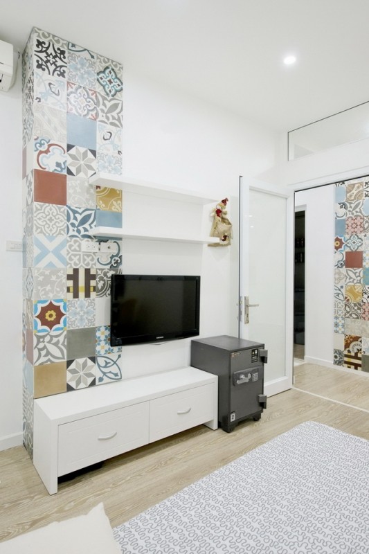 Ceramic Tiles Used for Artistic Interior Space – HT Apartment in Vietnam-6