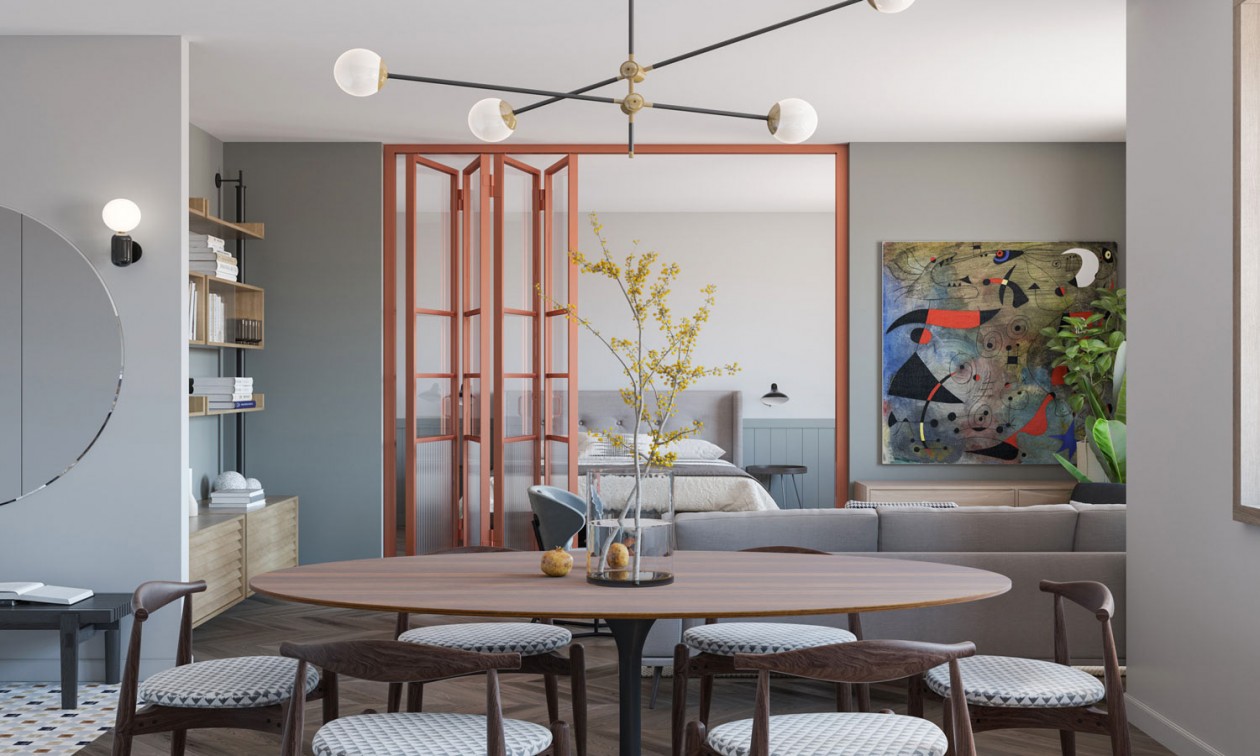 圣彼得堡68㎡小空间设计 既柔软又宁静-9