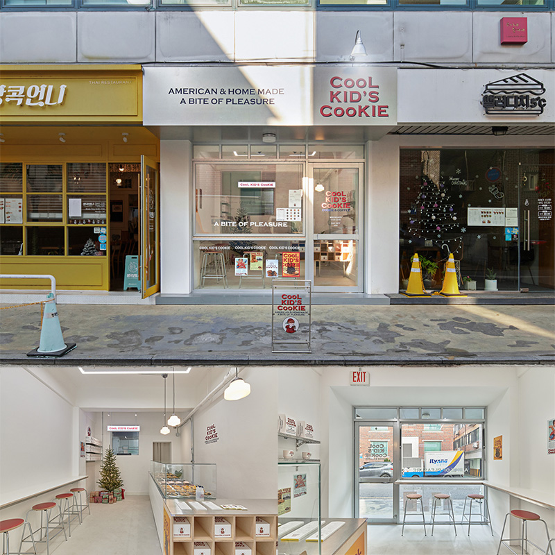 白色简约的 7 层甜品店空间设计-1