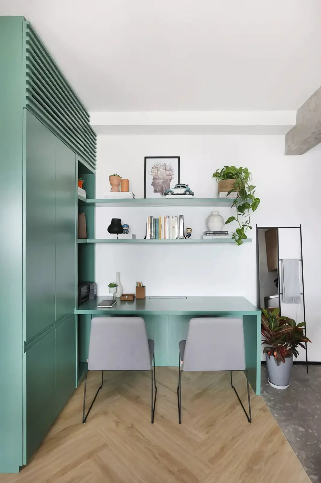 巴西 50m2 工业风格公寓设计-6