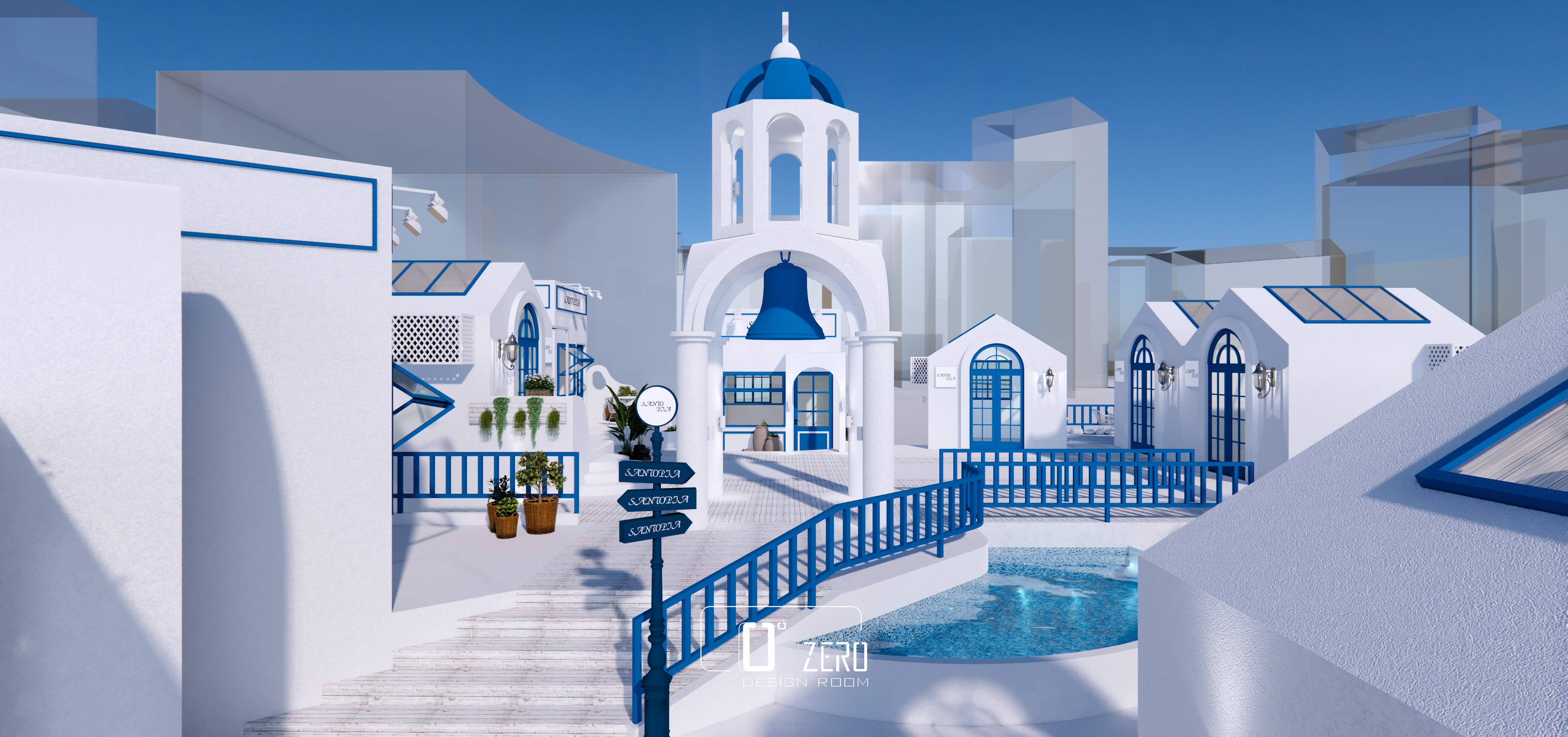 圣托里尼乌托邦理念的假日城市丨中国深圳丨Zero Desing Room-13